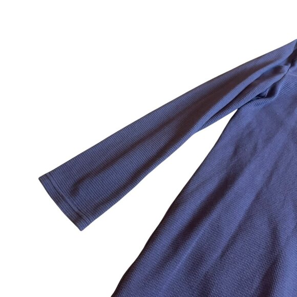 Soft Surroundings Take Two Textured Waffle Knit Tunic Top Purple Size XL Women's - Picture 8 of 12